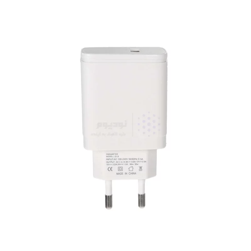 شارژر دیواری فست تک پورت ivy Wins مدل i-013 30W به همراه کابل شارژ Type-C - سفید - تصویر 4
