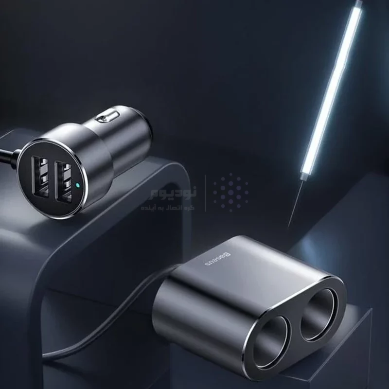 شارژر فندکی فست دو پورت Baseus مدل CRDYQ-01 - مشکی - تصویر 5