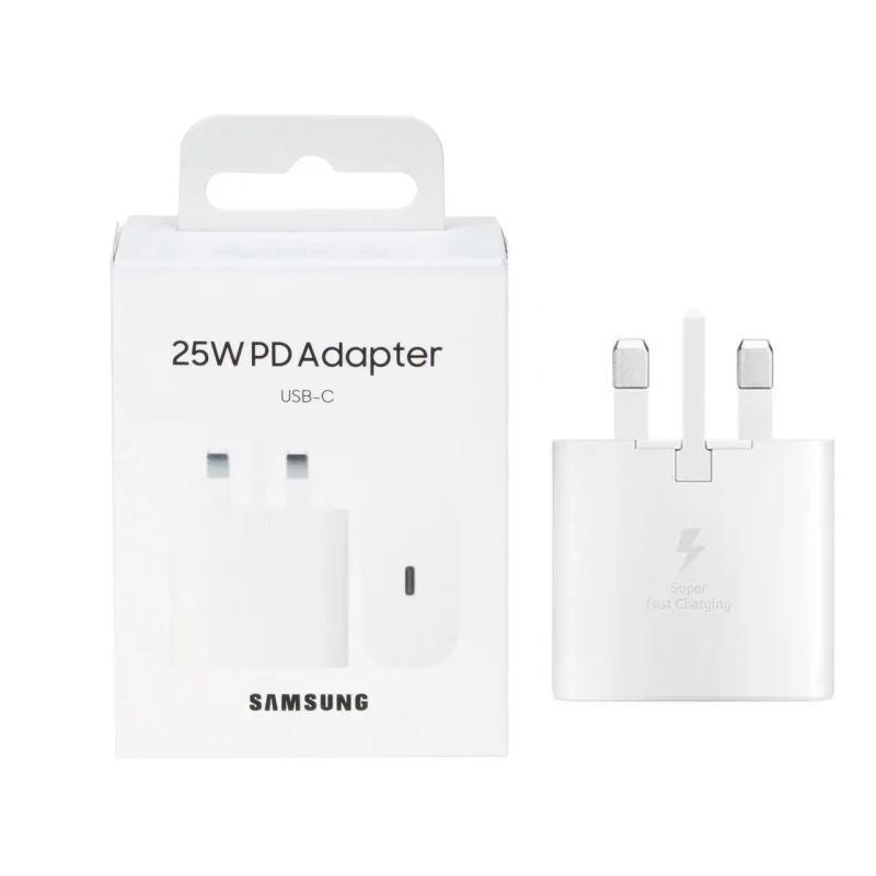 شارژر دیواری سه پین PD و فست Samsung مدل TA800 25W - سفید (گارانتی شش ماهه شرکتی) - تصویر 2