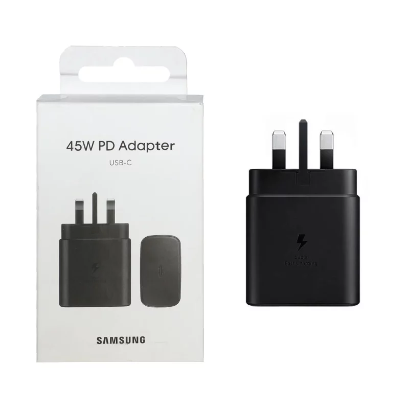 شارژر دیواری سه پین PD و فست Samsung مدل TA845XBEGCN 45W - مشکی (گارانتی شش ماهه شرکتی) - تصویر 2