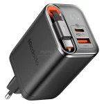 شارژر دیواری فست دو پورت Mcdodo مدل CH-410 67W به همراه کابل متصل Type-C - مشکی (گارانتی متین) - تصویر 5