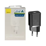 شارژ دیواری فست و PD تک پورت Baseus مدل Super Si 1C 20W - مشکی (گارانتی آونگ)