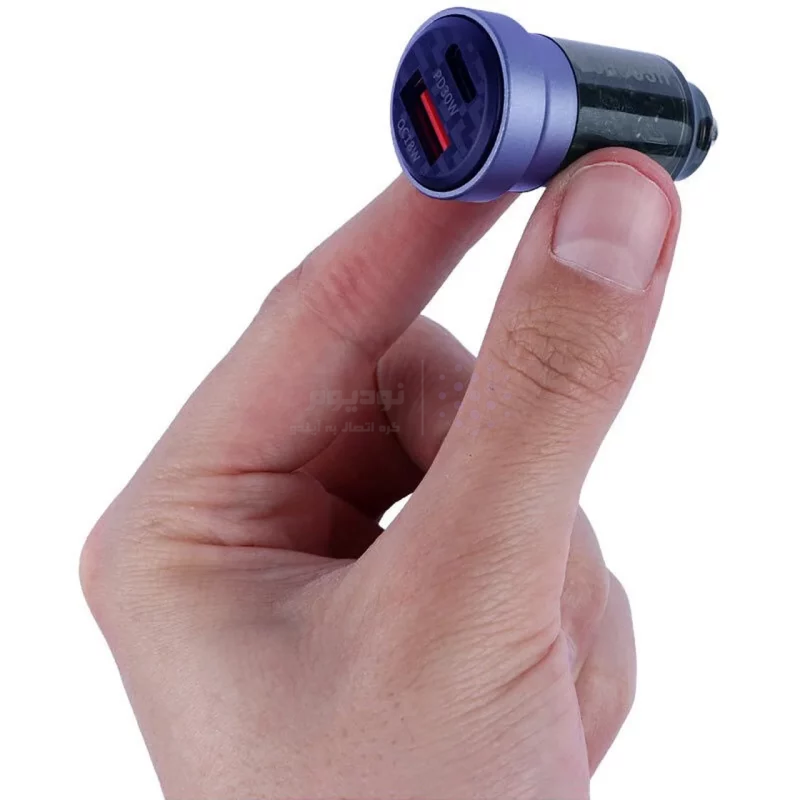 شارژر فندکی فست و PD دو پورت Shoosh مدل SH-805 48W - آبی - SMO - تصویر 3