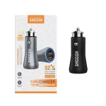 شارژر فندکی فست و PD دو پورت Shoosh مدل SH-801 52.5W - مشکی - SMO