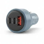 شارژر فندکی فست و PD سه پورت Shoosh مدل SH-807 78W - آبی - SMO - تصویر 3