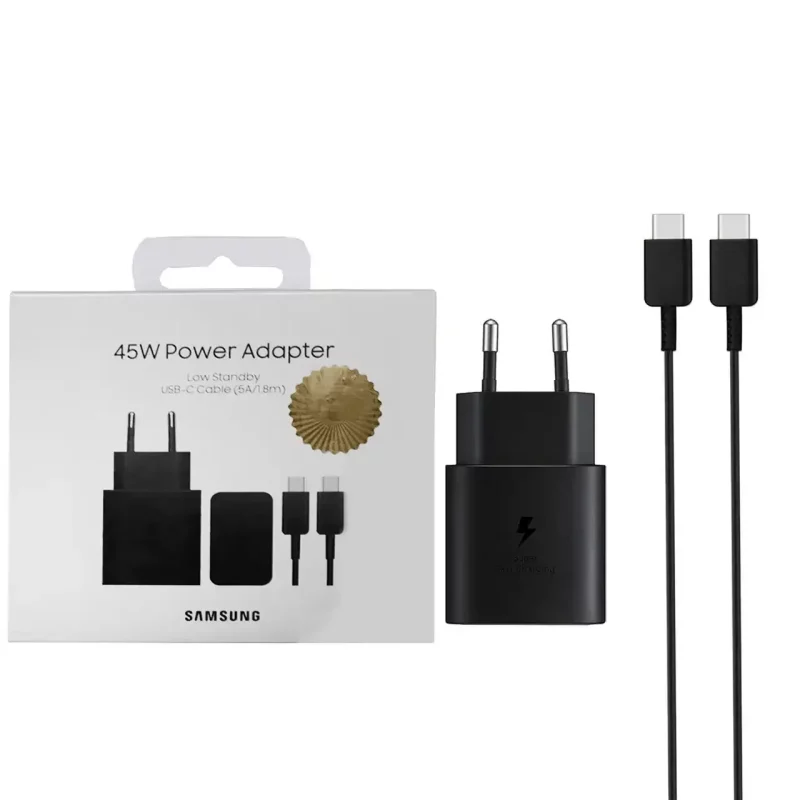 شارژر دیواری سه پین PD و فست Samsung مدل T4511 45W به همراه کابل شارژ DST - Type-C To Type-C (گارانتی شش ماهه شرکتی) - تصویر 2