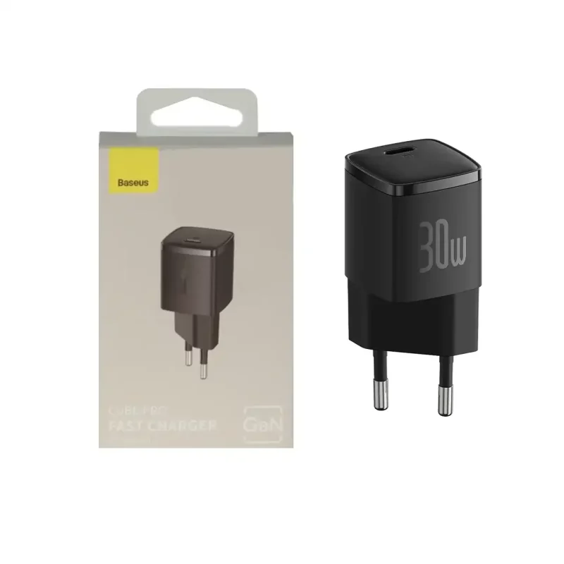 شارژر دیواری فست و PD تک پورت Baseus مدل Cube Pro CCXFK30CE 30W - مشکی (گارانتی آونگ) - تصویر 2