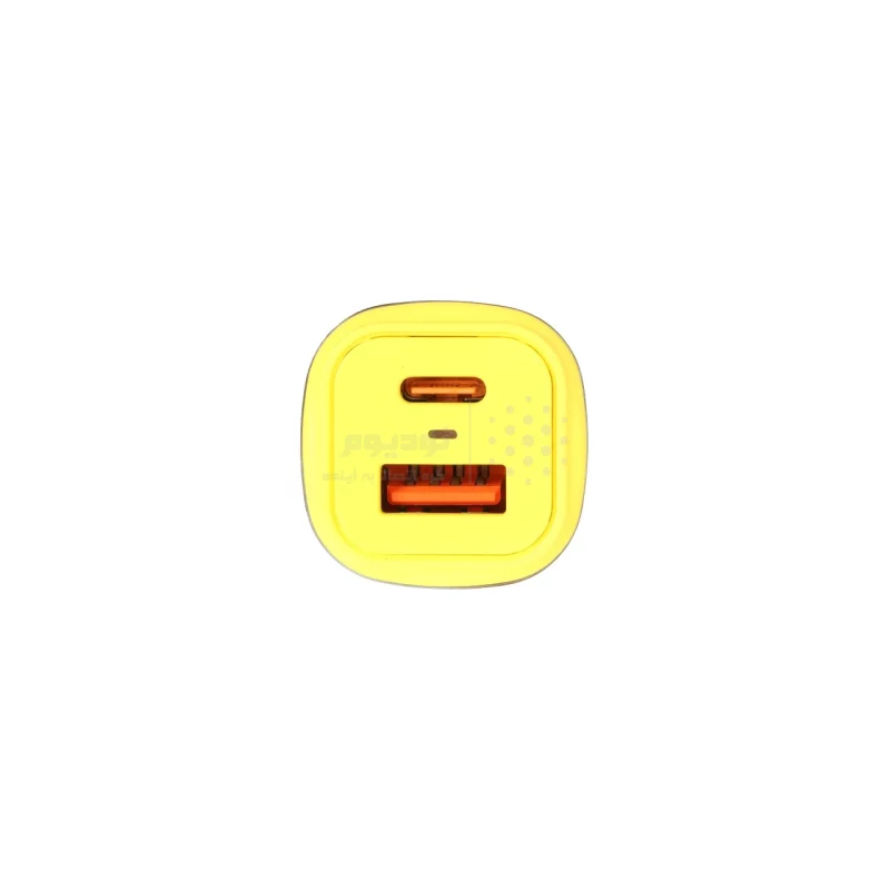 شارژر فندکی PD و فست دو پورت V-Smart مدل VS-11 67W - زرد - BSA - تصویر 5
