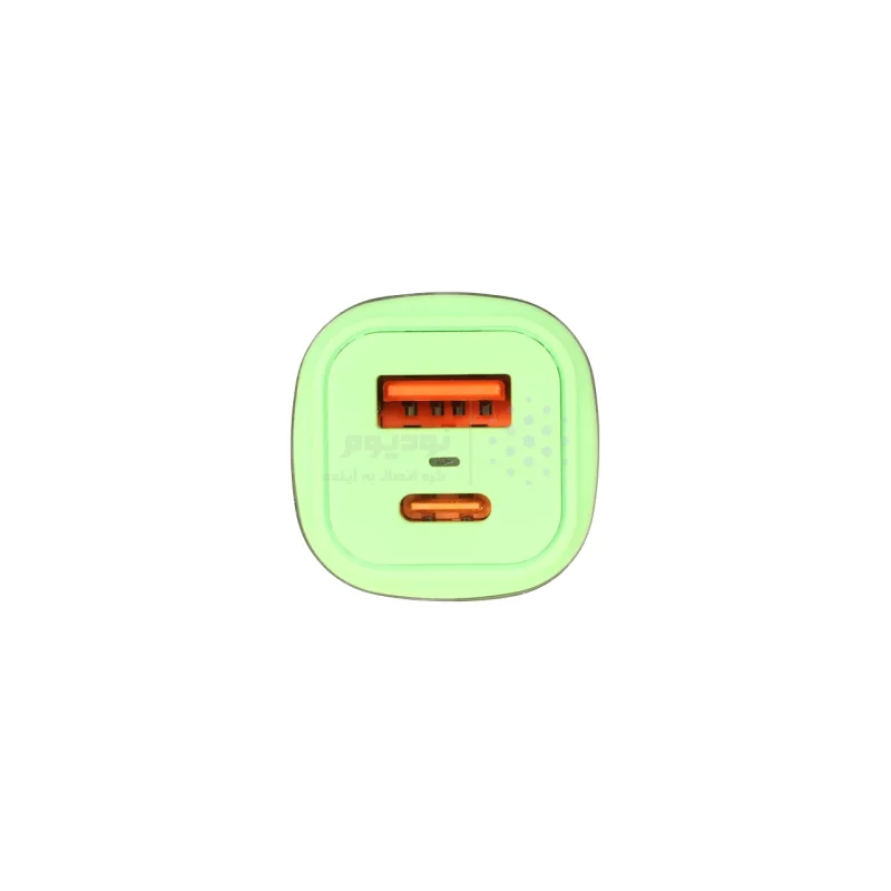 شارژر فندکی PD و فست دو پورت V-Smart مدل VS-11 67W - سبز - BSA - تصویر 5