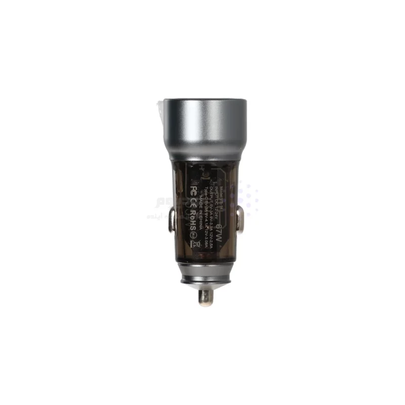 شارژر فندکی PD و فست دو پورت V-Smart مدل VS-14 67W - نقرآبی - BSA - تصویر 3