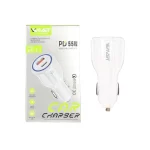 شارژر فندکی PD و فست دو پورت V-Smart مدل VS-17 55W - سفید - BSA