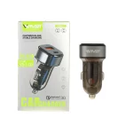 شارژر فندکی PD و فست دو پورت V-Smart مدل VS-110 67W - نقرآبی - BSA