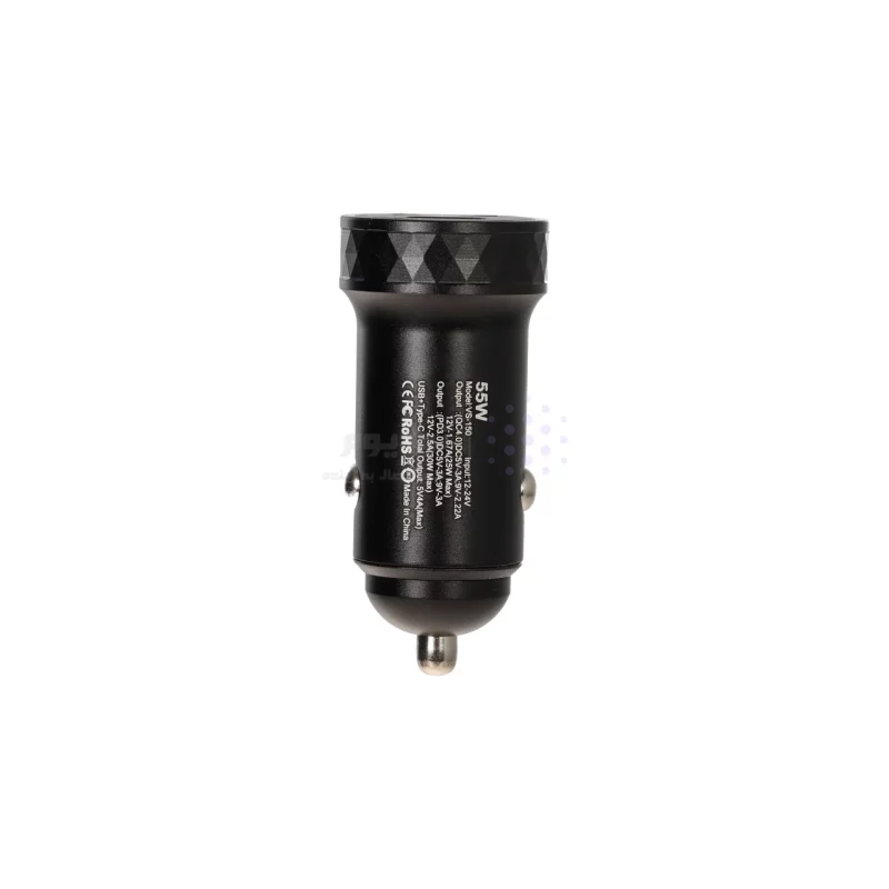 شارژر فندکی PD و فست دو پورت V-Smart مدل VS-150 55W - مشکی - BSA - تصویر 3