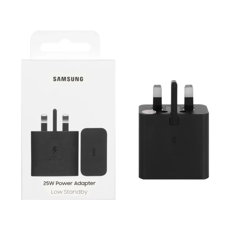 شارژر دیواری سه پین فست و PD تک پورت Samsung Type-C مدل EP-T2510 25W - مشکی - (گارانتی 18 ماهه شرکتی) - تصویر 2