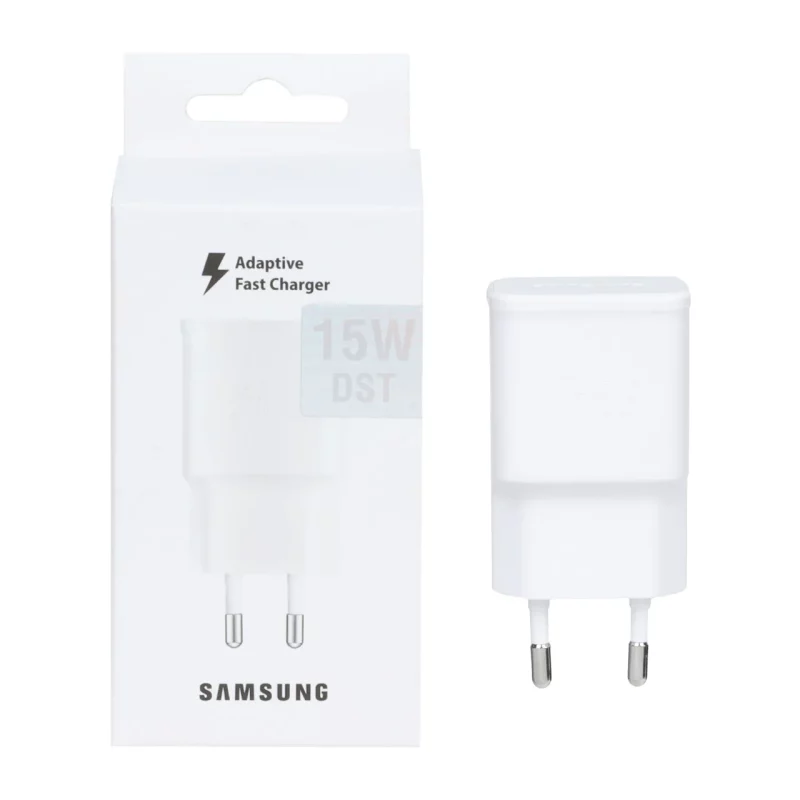 شارژر دیواری فست تک پورت SAMSUNG مدل 15W - سفید - DST (گارانتی شش ماهه) - تصویر 2