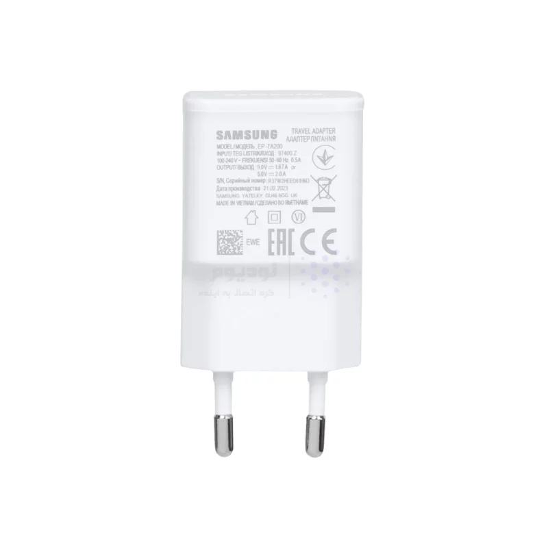 شارژر دیواری فست تک پورت SAMSUNG مدل 15W - سفید - DST (گارانتی شش ماهه) - تصویر 3