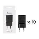 پک 10 عددی شارژر دیواری فست تک پورت SAMSUNG مدل S10 - مشکی - DST (گارانتی شش ماهه)