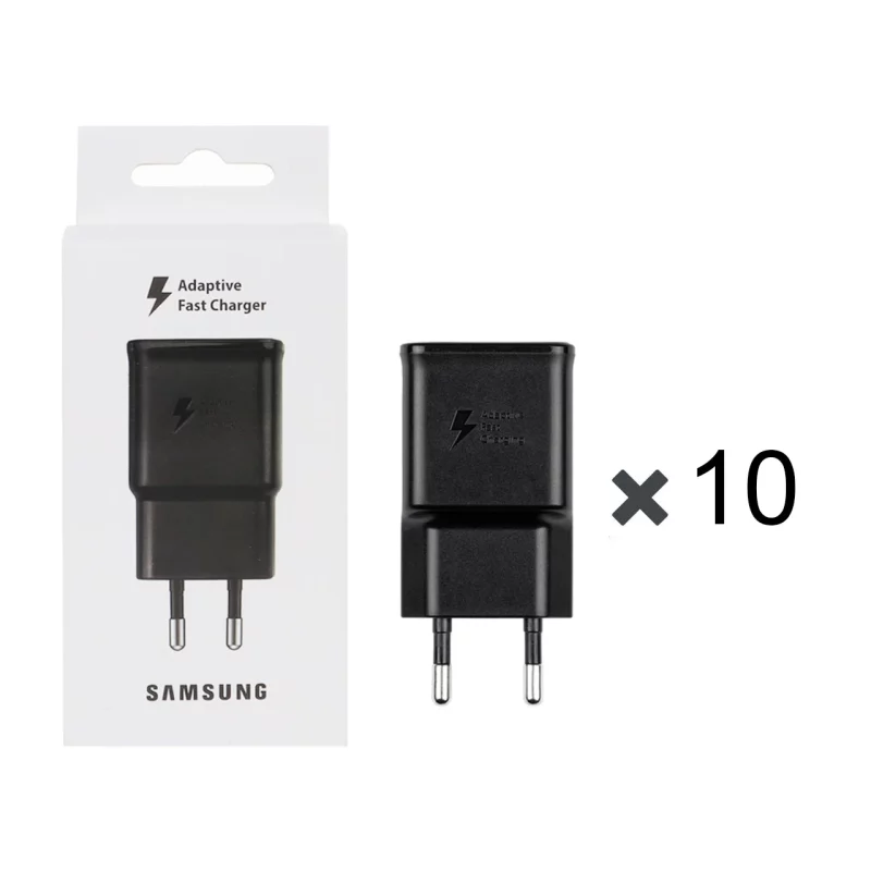 پک 10 عددی شارژر دیواری فست تک پورت SAMSUNG مدل S10 - مشکی - DST (گارانتی شش ماهه) - تصویر 2