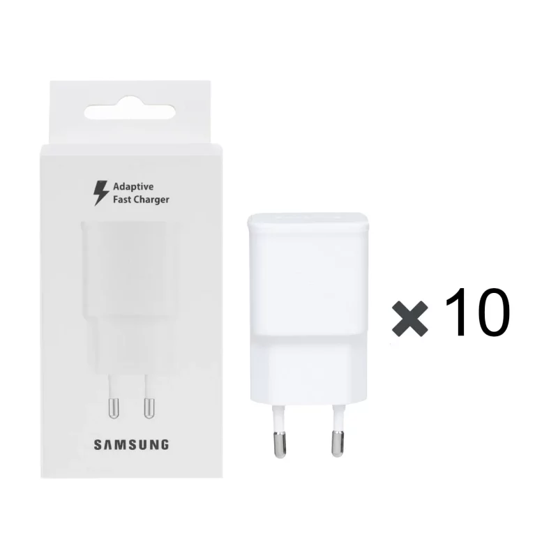 پک 10 عددی شارژر دیواری فست تک پورت SAMSUNG مدل S10 - سفید - DST (گارانتی شش ماهه) - تصویر 2