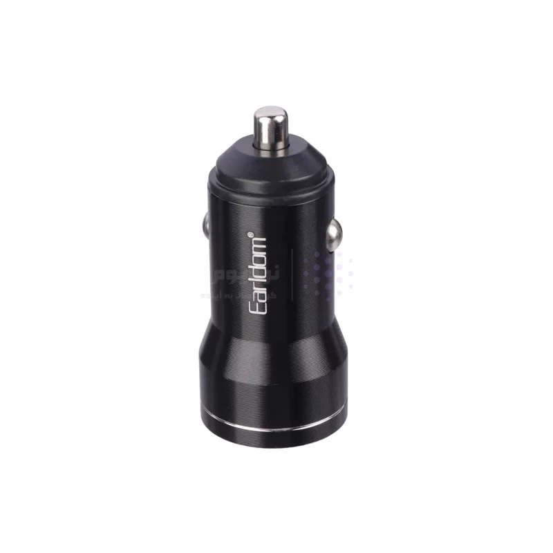 شارژر فندکی 12W فست دو پورت Earldom مدل ES-CC19 - مشکی - تصویر 3