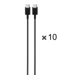 پک 10 عددی کابل شارژ SAMSUNG Type-C to Type-C مدل S23 HI Plus PD - مشکی - DST (گارانتی شش ماهه)