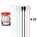 کابل شارژ فست XO Type-C مدل NB265 - رنگی ( بسته 30 عددی)