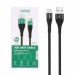 کابل شارژ کنفی 1.1 متری فست Shoosh Type-C مدل SH115C - مشکی - SMO