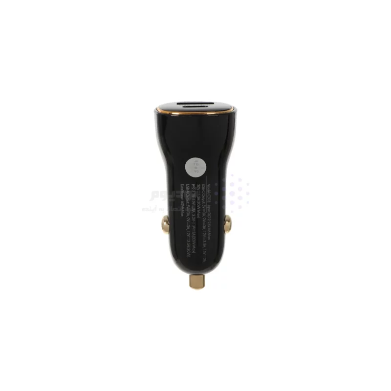 شارژر فندکی فست و PD دو پورت LDNIO مدل C103 60W به همراه کابل شارژ Type-C TO Type-C - مشکی (اصلی) - تصویر 3