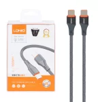 کابل شارژ فست و LDNIO Type-C To Type-C PD مدل LC631c - خاکستری (اصلی)