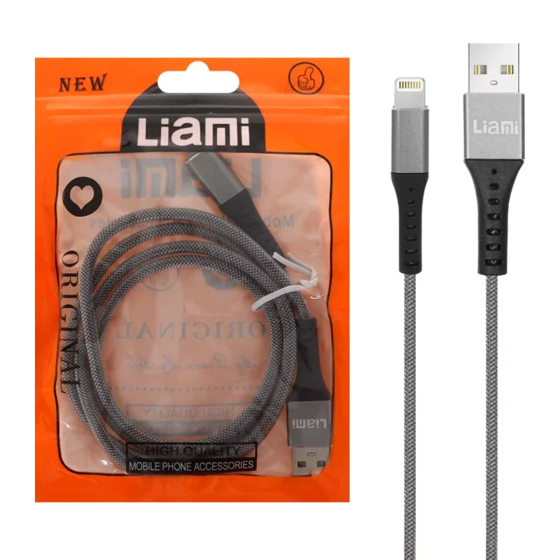کابل شارژ فست آیفون Liami - خاکستری (گارانتی شش ماهه شرکتی) - تصویر 2