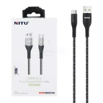 کابل شارژ و دیتا فست کنفی 1.2 متری Nitu Type-C مدل NC349GY - خاکستری (گارانتی 18 ماه تعویض نیکان همراه) - تصویر 3