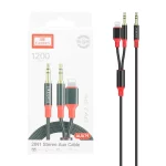 کابل 1.2 متری Earldom Aux To Aux & Lightning مدل Aux79 - مشکی
