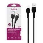 کابل شارژ 1.1 متری فست اندروید Shoosh مدل SH407A - مشکی - SMO