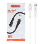 کابل شارژ فست Liami Type-C To Type-C مدل CA-LM55 60W - سفید (گارانتی شش ماهه شرکتی)