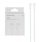 کابل شارژ Sasathree Type-C To Type-C مدل S03C - سفید - SMO