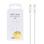 کابل شارژ فست Samsung Type-C To Type-C مدل S25 EP-DN980 - سفید -DST (گارانتی شش ماهه شرکتی) درجه یک