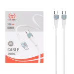 کابل شارژ فست پاوربانک YOSHITA Type-C To Type-C مدل YC-041 - سفید - MMS