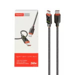 کابل شارژ PD و فست 1.2 متری Tranyoo مدل CC-8 240W - مشکی