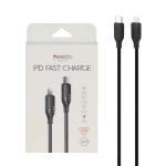 کابل شارژ فست Yesido Type-C to Lightning مدل CA176 27W - مشکی (گارانتی 18 ماه تعویض نیکان همراه)
