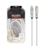 کابل شارژ PD و فست چهارکاره 2 متری TSCO مدل GCA60 60W - سفید (گارانتی 18 ماهه تسکو)
