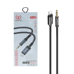 کابل Yoshita Lightning To Aux مدل YX-001 - مشکی - MMS (گارانتی شش ماهه YA)