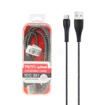 کابل شارژ و دیتا فست کنفی TSCO Type-C مدل TCC 201 - مشکی سفید(گارانتی 12 ماهه TSCO) - تصویر 3