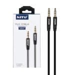 کابل صدا 1 متری NITU AUX مدل 006 - مشکی (گارانتی 18 ماه تعویض نیکان همراه)