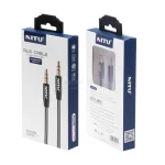 کابل صدا 1 متری NITU AUX مدل 006 - مشکی (گارانتی 18 ماه تعویض نیکان همراه) - تصویر 3