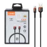 کابل شارژ فست LDNIO Type-C مدل LS531 - مشکی (اصلی)