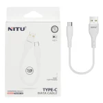 کابل شارژ پاوربانک فست NITU Type-C مدل NC251W - سفید (گارانتی 18 ماه تعویض نیکان همراه)