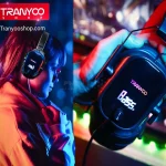 هدفون باسیم گیمینگ TRANYOO مدل T-H5 - مشکی - تصویر 5