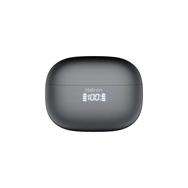 ایرفون بی سیم Hatron مدل HTW410D 4 Mic ANC+ENC - مشکی - تصویر 3