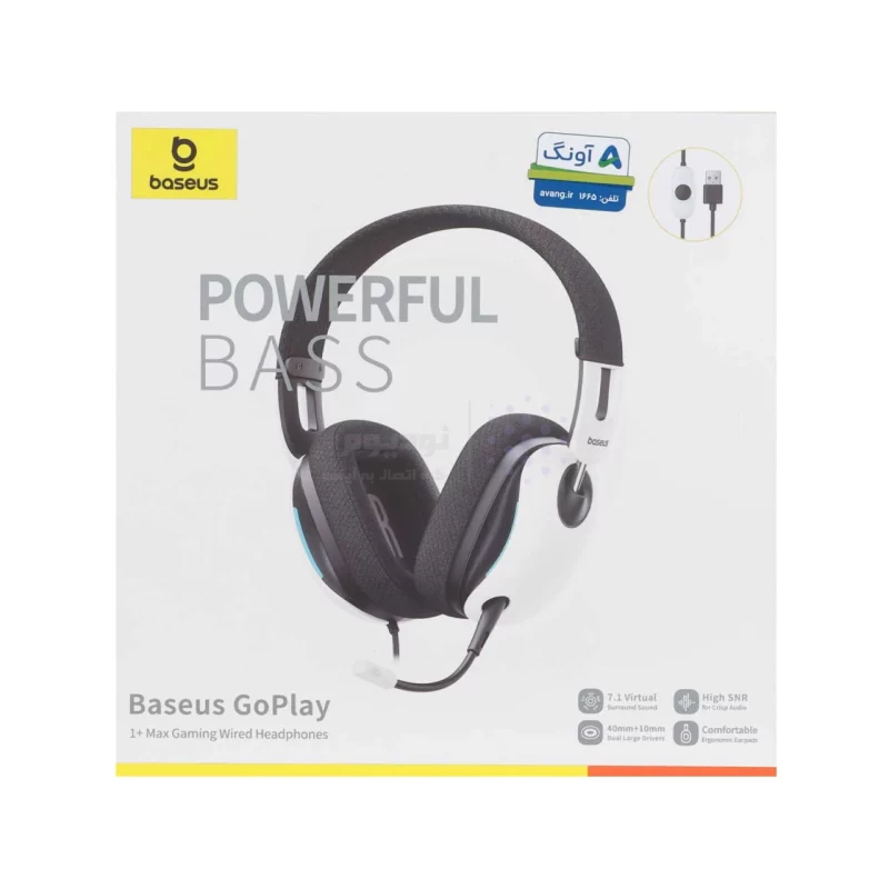 هدفون با سیم Baseus مدل GoPlay - سفید (گارانتی آونگ) - تصویر 7