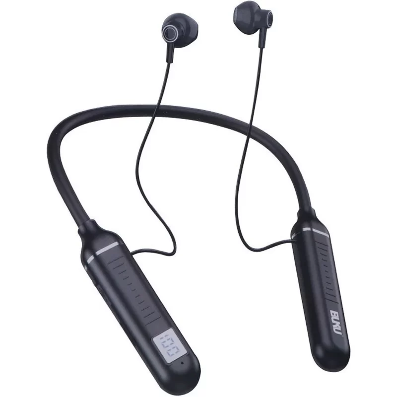 هندزفری گردنی بی سیم BUKU مدل BE-014 - مشکی - MMS (گارانتی شش ماهه YA) - تصویر 2